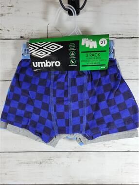 Umbro 2T Toddler Boys’ Boxer Briefs New Underwear 3 Pack